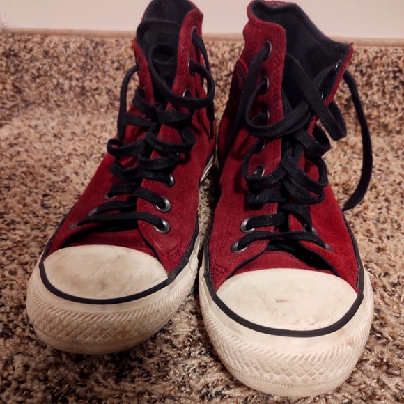 Converse Suede High Tops - Picture 1 of 8